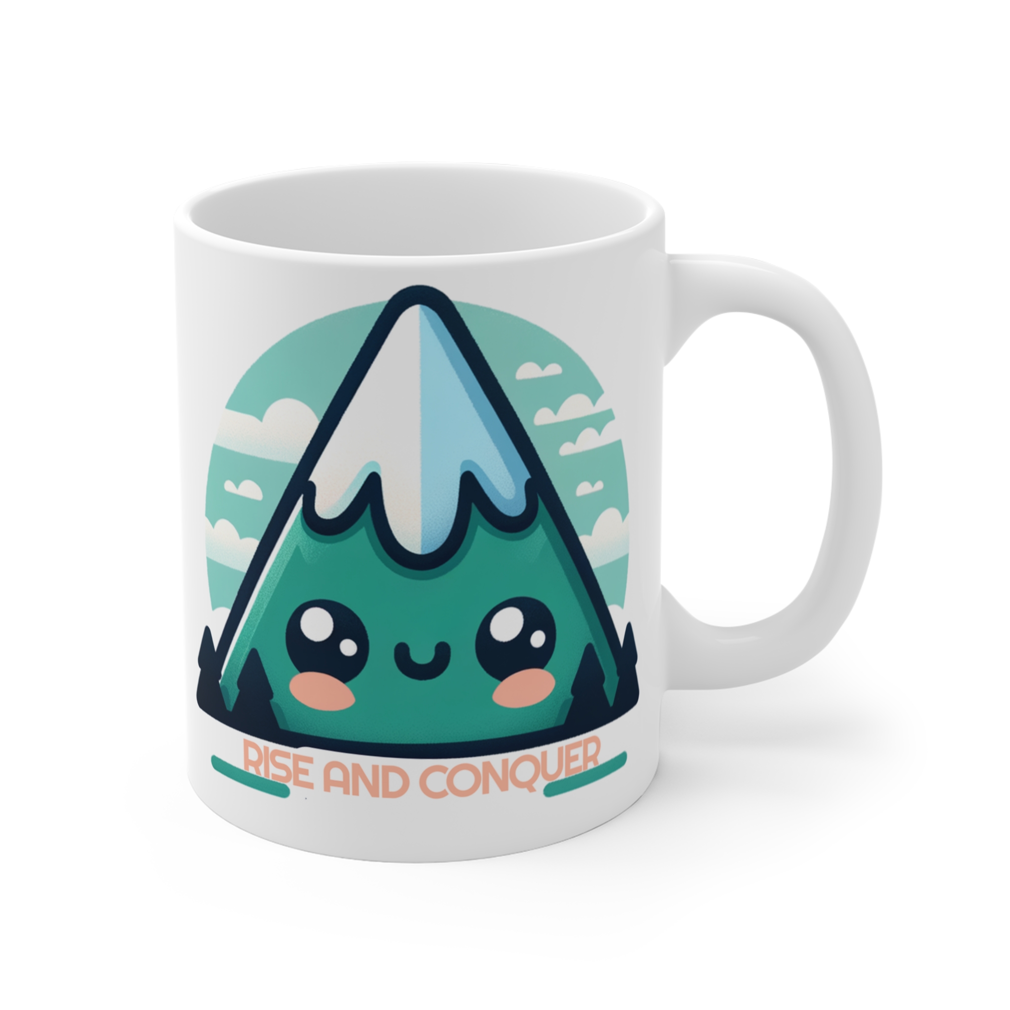 Rise and Conquer: Motivational Mountain Mug - Image 4