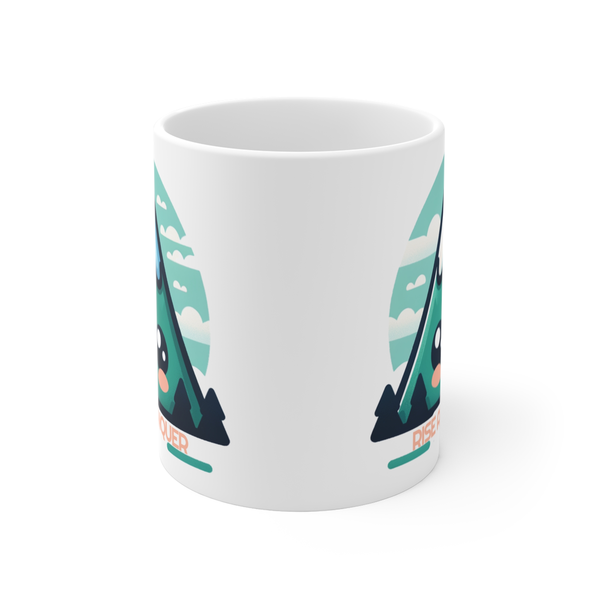 Rise and Conquer: Motivational Mountain Mug - Image 2