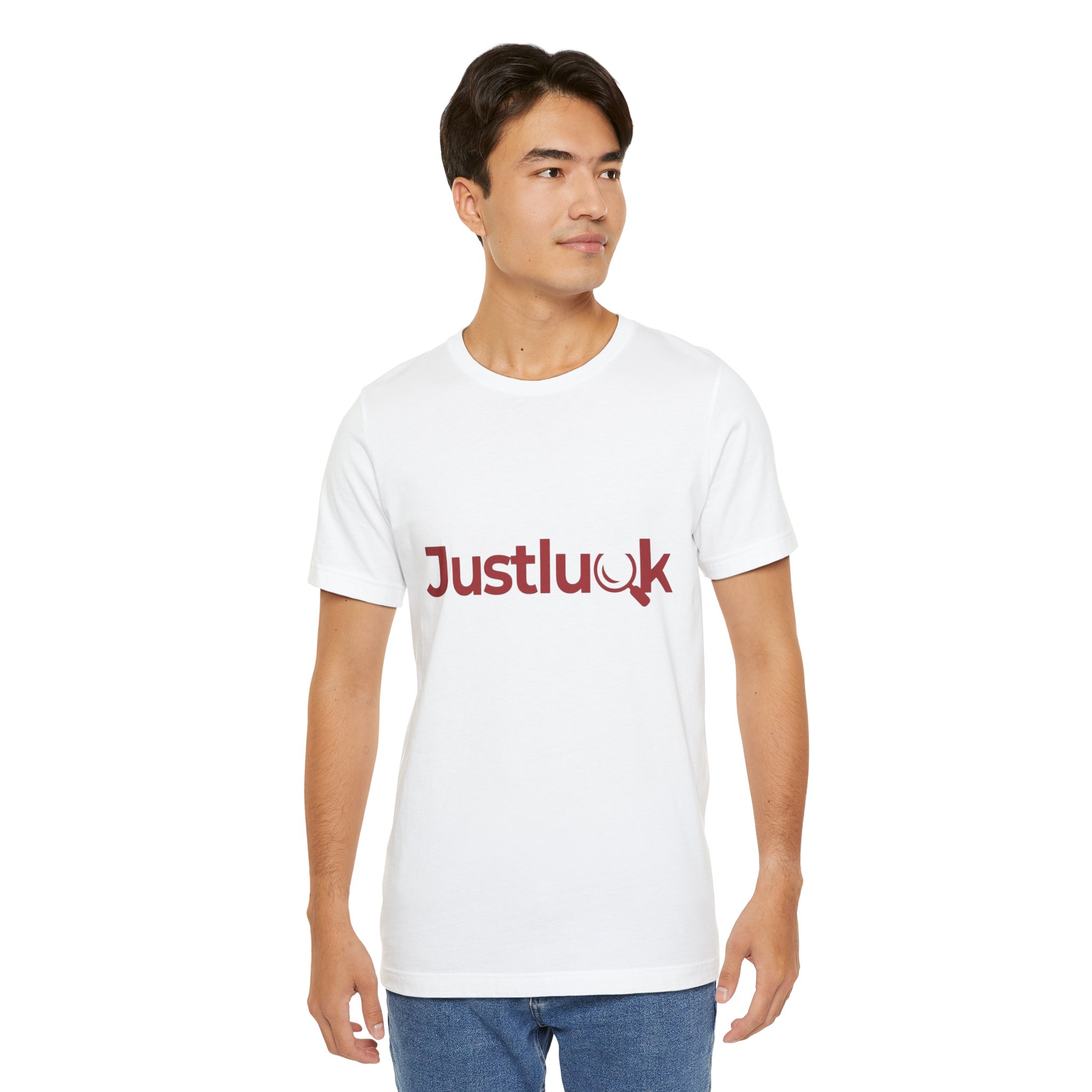Justlook: Unique Magnifying Glass Logo T-Shirt and Sweatshirt Design - Image 4