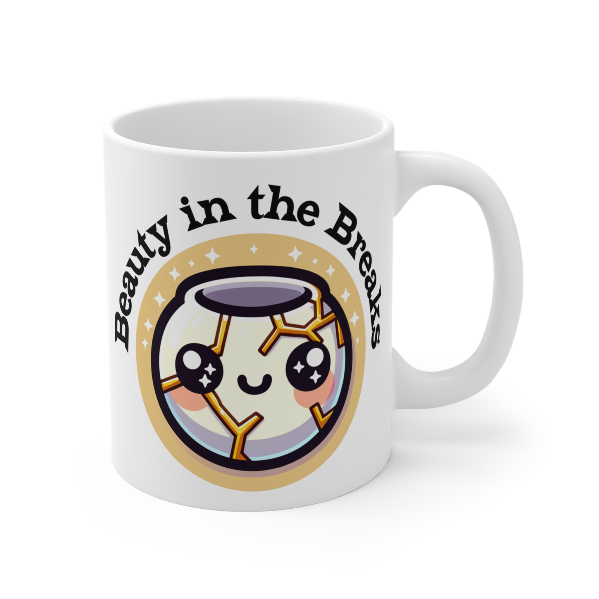 Beauty in the Breaks: Inspirational Heart Mug - Image 4
