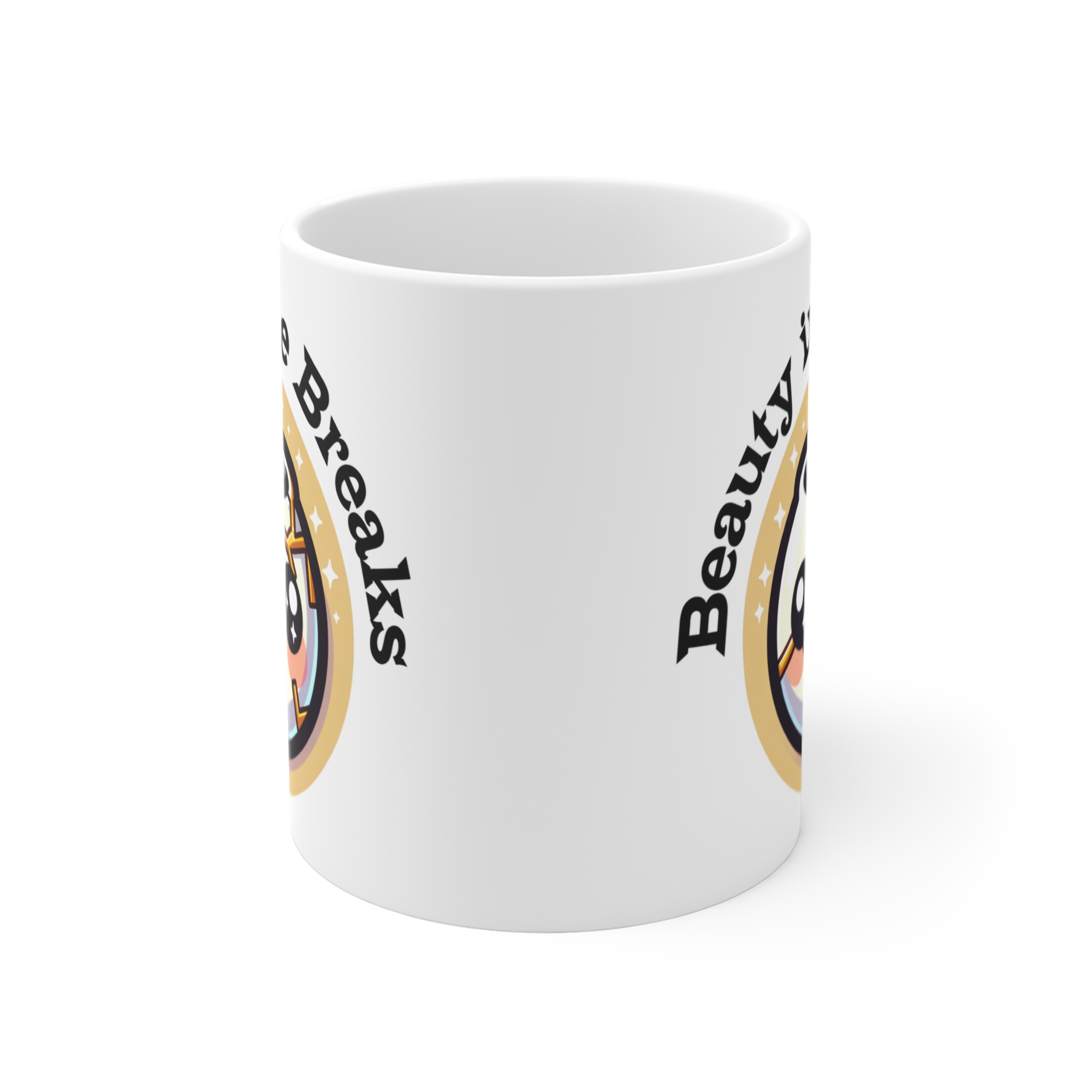 Beauty in the Breaks: Inspirational Heart Mug - Image 2