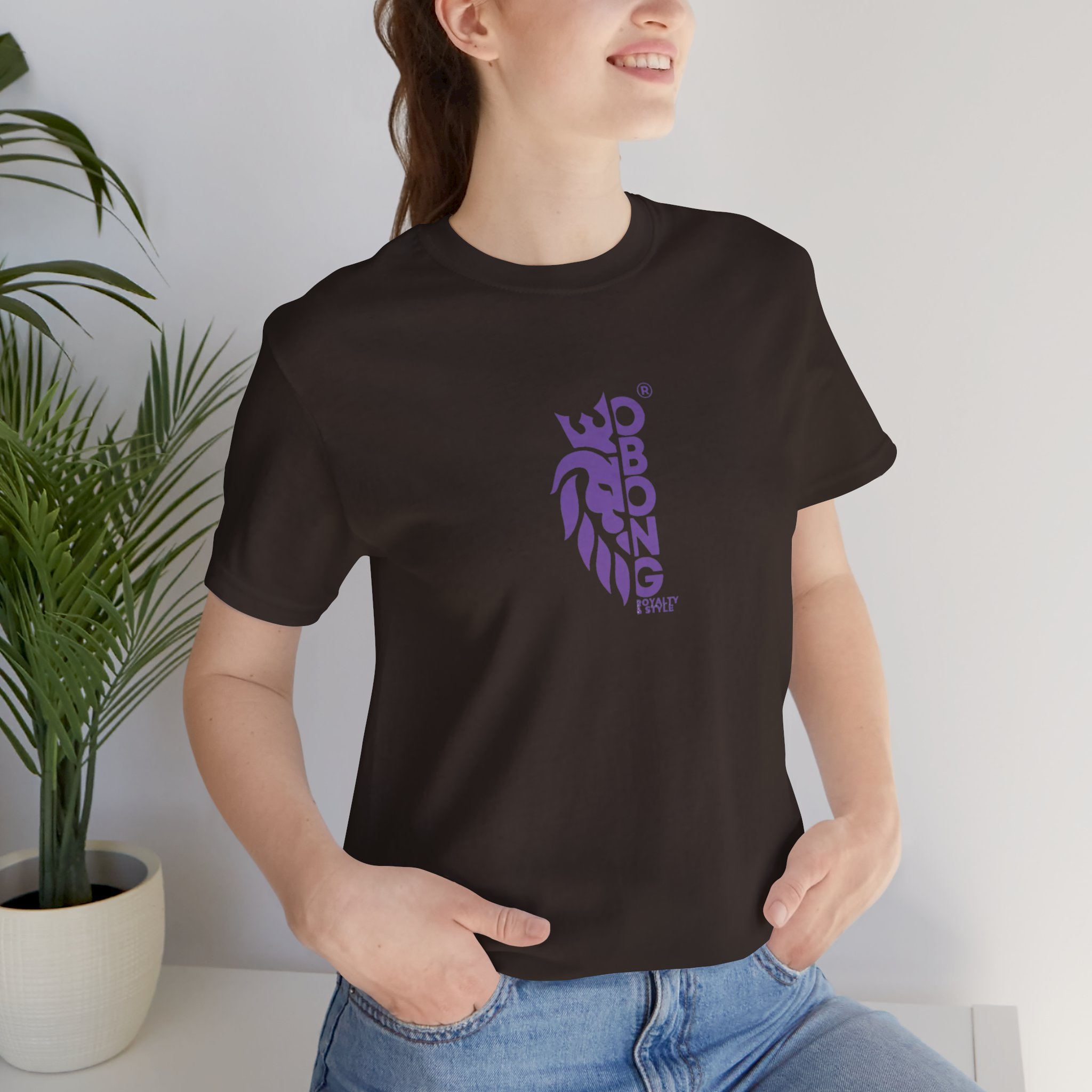 Bold Purple Lion King T-Shirt Design - Perfect for Trendsetters - Image 3