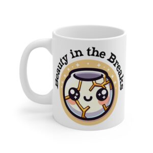 Beauty in the Breaks: Inspirational Heart Mug