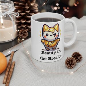 Beauty in the Breaks: Inspirational Heart Mug